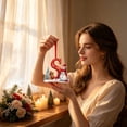 thumbnail image 6 of Qjidjing Snowman Alphabet Letter Ornaments for Christmas Tree, 3.15 inch, Red Xmas Hanging Decor, 2D Acrylic Pendants for Home Party , Letter S, 6 of 6