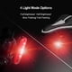 thumbnail image 2 of Juego de 2 luces traseras para bicicleta, luz trasera LED roja brillante para bicicleta, recargable por USB, luz para casco impermeable, linterna para bicicleta, accesorios reflectores de seguridad, a, 2 of 5
