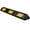 Yellow on Black, variant on Heavy Duty Rubber Parking Block Curbs w/ Asphalt Spikes - Height: 3.75" - Length: 72" - Color: Yellow on Black - 1 Piece