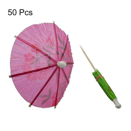 

huanledash 50 Pcs Paper Cocktail Parasols Mini Umbrellas Drinks Picks Wedding Party Sticks