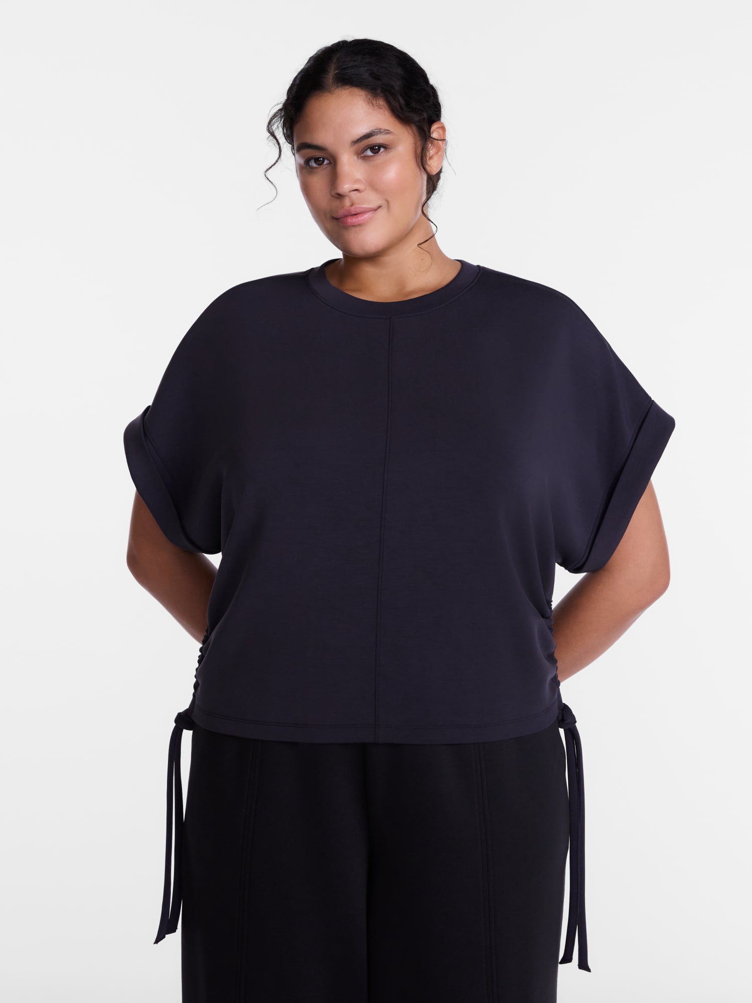 Avia Women's and Women's Plus ScubaKnit Top, Size XS-4X