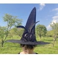 thumbnail image 6 of HAYIMI Halloween Witch Hat For Magical Parties And Celebrations Caps, 6 of 6