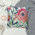 thumbnail image 2 of Shiartex   Throw Pillow Covers Peonies Summer Watercolor Floral Pink Flower Girly Pastel Mint Colorful Decorative Pillow Cases Home Decor Square 18x18 Inches Pillowcases, 2 of 5