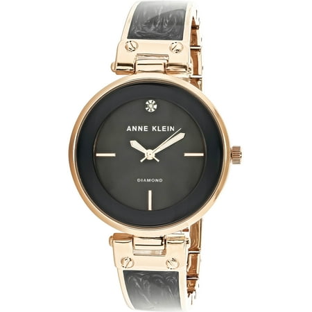 Anne Klein Tie - Anne Klein Women's AK-2512GYRG Rose-Gold Stainless-Steel Japanese Quartz Fashion Watch