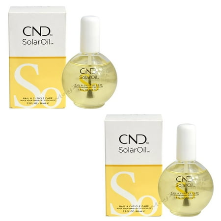 CND Solar Oil Nail & Cuticle conditioner Jojoba Oil and Vitamin E 2.3 oz Pack of 2