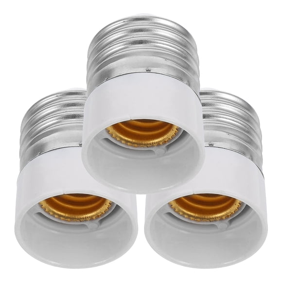 Minkissy 3Pcs Light Bulb Extension Socket E27 to E14 Multi Color Circular Standard Design For Homeowners