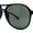Matte Black Green, variant on Mens Oversize Plastic Iconic Retro Racer Sunglasses All Black