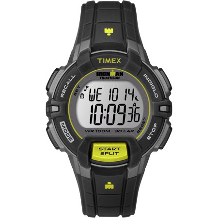 UPC 753048538775 product image for Timex Women's Ironman Rugged 30 Mid-Size Black and Lime Watch | upcitemdb.com