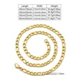 thumbnail image 6 of FEEL STYLE 5mm Figaro NK Chain Neckalce For Men Women Hip Hop Gold Color 316L Stainless Steel Hip Hop Jewelry 24", 6 of 7