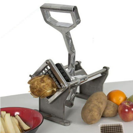 Ktaxon French Fry Cutter Fruit Vegetable Slicer Potato Fruit Vegetable Cutter Slicer with  with 1/4'', 2/5