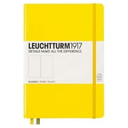 LEUCHTTURM1917 - Medium A5 Plain Hardcover Notebook (Lemon) - 251 Numbered Pages