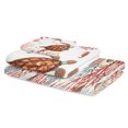 thumbnail image 2 of Brown Turtle Coastal Towel Set of 3, Soft Microfiber Bath Towels, Hand Towel, Washcloths, Summer Beach Nautical Coral Shells Ocean Quick-Dry Absorbent Towels for Bathroom Kitchen Hotel Beach Gym Spa, 2 of 9