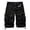 Z14Black, variant on Men's Cargo Shorts Relaxed Fit Multi-Pocket Outdoor Cargo Shorts Cotton Khaki 2XL