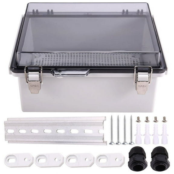 Outdoor WiFi Enclosure Weatherproof Locking Outdoor WiFi Box Waterproof Switch Router Enclosure Box 8.7x6.7x4.3inch