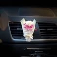 thumbnail image 3 of 3D Artificial Flower Shaped Car Diffuser for Pleasant Scent and Interior Decoration Reusable and Easy to Use, 3 of 3