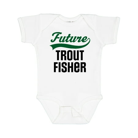 

Inktastic Fishing Future Trout Fisher Gift Baby Boy or Baby Girl Bodysuit