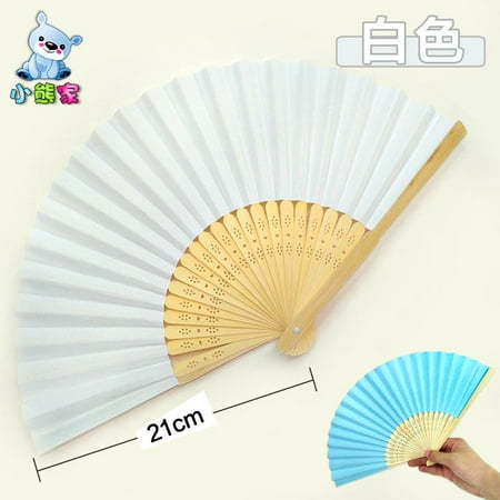 

QING SUN Hand Fan Folding Fan Fan Antique Bamboo Folding Fan Used for Party Decoration Decorative Dancing
