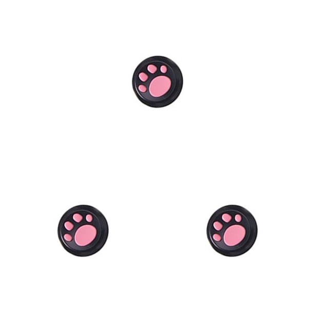 sweethay Grips Caps Cóncavo Cómodo Útil Forma de pata de gato Thumbstick Cover Controller Accesorios para doméstico rosa sobre Type1 NO1