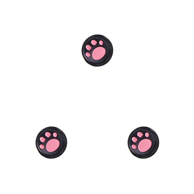Methold Grips Caps Cóncavo Cómodo Útil Forma de pata de gato Thumbstick Cover Controller Accesorios para doméstico rosa sobre Type1 NO1