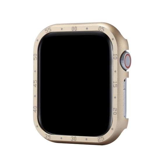 Clock Design Case for Apple Watch Series 3/2/1 42mm, Hard PC Protective Case, Edge Protector Bumper Frame Cover Compatible with iWatch Series 3/2/1 42mm, Gold