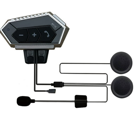 QIFEI Motorcycle Helmet Earphones Headset BT Wireless Motorcycle Stereo Intercom
