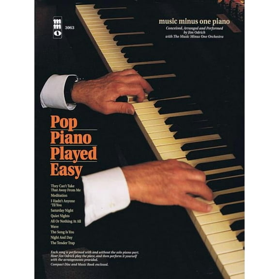 Pop Piano Played Easy : Music Minus One Piano (Paperback)