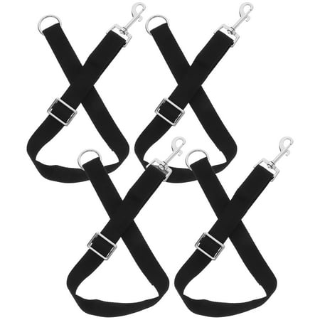 Hemoton 4pcs High-Strength Nylon Bucket Straps For Horses Adjustable Hanging Straps Hay Net Hanging Ropes Horse Feeding Bag Ropes
