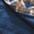 thumbnail image 4 of Guide Gear Men's Quilted Flannel Camp Shirt Jacket Charcoal Heather XL Tall, 4 of 7