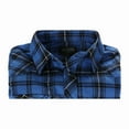 thumbnail image 4 of Gioberti Men 100% Cotton Western Flannel Plaid Shirt w/Snap-on Button, 4 of 6