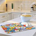 thumbnail image 6 of Yayeee Dish Drying Mat for Kitchen Counter 16"x18" Microfiber Absorbent Pad, Floral Fiesta, 6 of 7