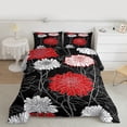 thumbnail image 2 of Castle Fairy Chic Floral Peony Full Size Comforter Sets,Vintage Flowers Bedding Sets, 2 of 8