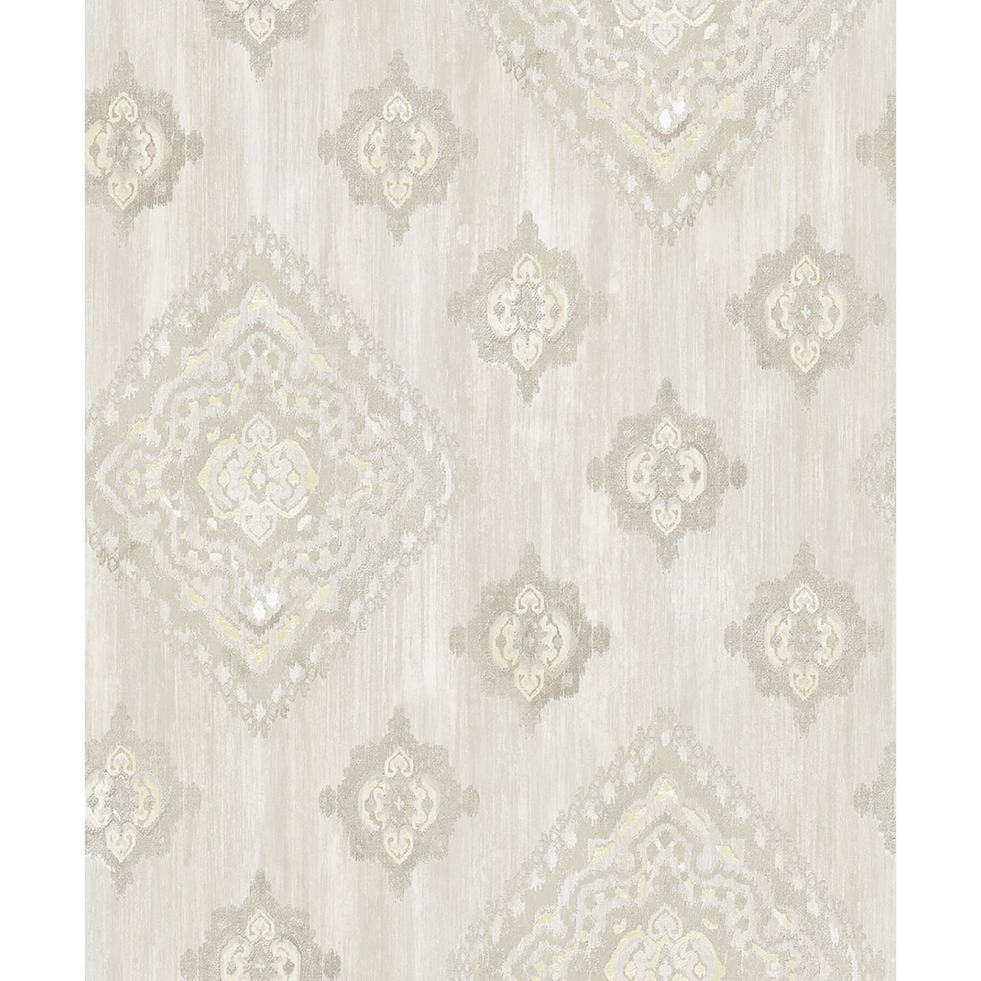 Brewster 2810-SH01072 Advantage Leana Yellow Medallion Wallpaper Yellow