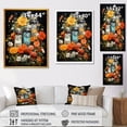 thumbnail image 4 of Designart "Floral Melody with Cassette Tape I" Fashion Framed Wall Art - Modern Yellow Cassette Tapes Bedroom Framed Canvas Wall Art, 4 of 6