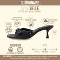 thumbnail image 3 of Cushionaire Belle Kitten Heels for Women with Buckle Accent, Comfortable Mule Dressy Womens Sandals, 3 of 19