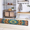 thumbnail image 7 of Coolnut Orange Blue Mandala Area Rug - 2' x 6' Washable Runner Rugs with Rubber Backing - Non Skid Floor Carpet for Indoor Living Room Hallway Kitchen Home Decor Gifts, 7 of 7