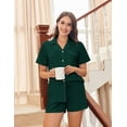 thumbnail image 4 of Ekouaer Womens Pajamas Set Button Down Pjs Lounge Sets Short Sleeve Sleepwear Soft Loungewear Nigthwear, 4 of 6