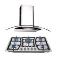 thumbnail image 1 of Campana ODIPO Campana Pared 90 CMS Cristal Curvo Control Digital, 1 of 4