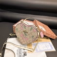thumbnail image 4 of 2023 Nuevo Estilo Lindo Estampado De Cereza Amor Corazón Bolsa De Doble Cremallera Bolso De Hombro En Forma Mensajero, 4 of 4