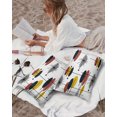 thumbnail image 4 of Mid Century Abstract Art Outdoor Pillow Covers Set of 2,Decorative Waterproof Throw Pillow Case,Lines Colorful Block on White Cotton Linen Soft Cozy Cushion Pillowcases, 4 of 7