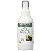 Wholistic Pet Organics Wild Deep Sea Salmon Oil Spray Supplement, 4 fl oz