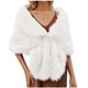 thumbnail image 1 of Bufandas elegantes para mujer, para novia, boda, chal largo falso, estola, bufanda, capa, cárdigan, chaqueta, top, bufanda para mujer, 1 of 4