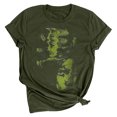 thumbnail image 1 of Hauts à Imprimé Floral Rétro Manches Courtes Halloween Pull Fluide pour Hommes et Femmes T-Shirt, 1 of 7