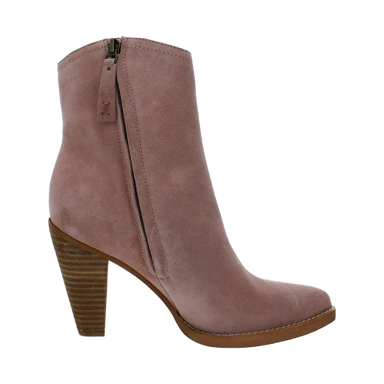 Tan suede pointed toe on sale booties