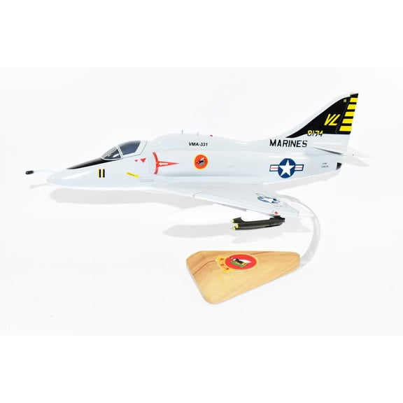 VMA-331 Bumblebees A-4 Model, 1/27th Scale, Mahogany, Marines