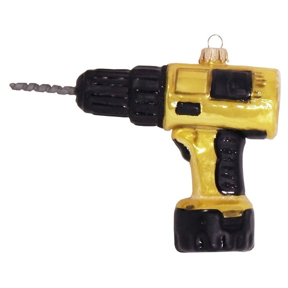 Christmas By Krebs Blown Glass  Collectible Tree Ornaments  (4.75" Power Drill)