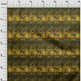 thumbnail image 3 of oneOone Polyester Spandex Olive Green Fabric African Aztech Sewing Material Print Fabric By The Yard 56 Inch Wide, 3 of 4