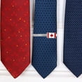 thumbnail image 3 of WHAMVOX 1 Set of Men Tie Clip Flag Cuff-link Business Suit Tie Clip Necktie Flag Cuff-link Set, 3 of 8