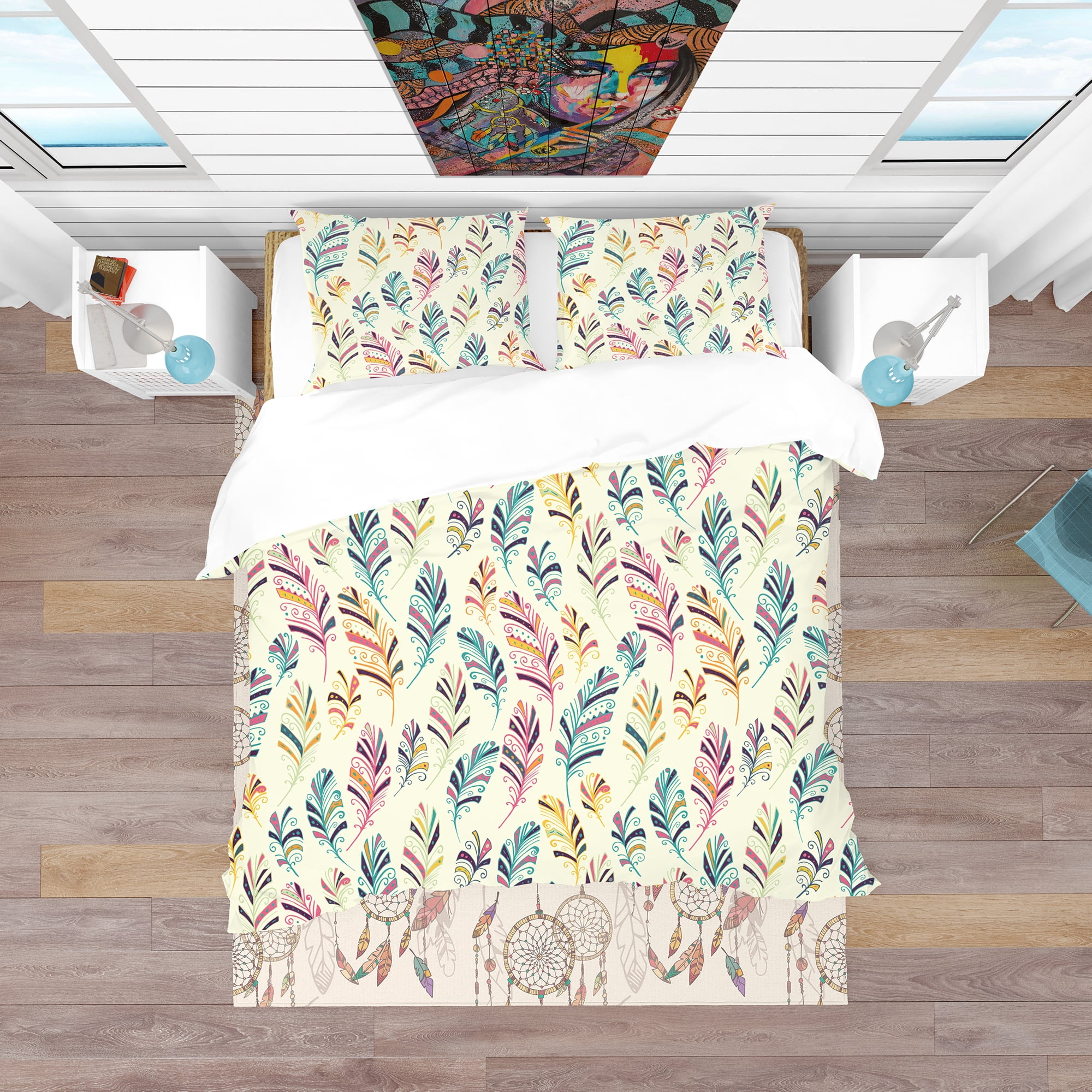 Designart 'Dream Catcher Pattern' Southwestern Duvet Cover Set