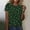 Multicolor, variant on FDGIU ‌‌‌‌‌‌Women's St. Patrick's Day Graphic Tee - Short Sleeve Shamrock Print Crew Neck T-Shirt