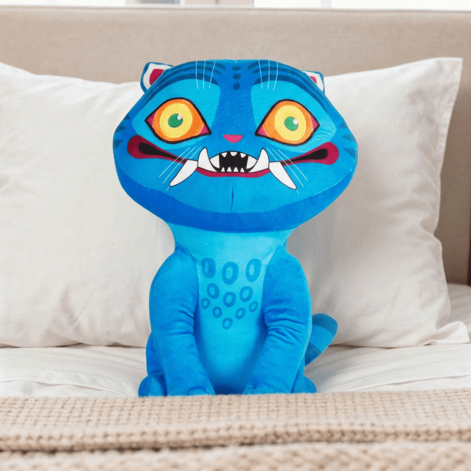 KPOP Demon Hunters Derpy Kids Decorative Weighted Pillow Buddy, 100% Polyester Veloboa, Netflix